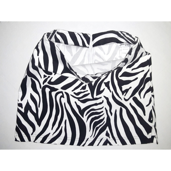 Jane Baar Zebra Print Zip-Back Mini Skirt - Picture 15 of 16